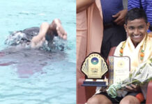 ಕೇವಲ 37 ಸೆಕೆಂಡ್ಸ್ ಗಳಲ್ಲಿ ನೀರೊಳಗೆ 26 ಪಲ್ಟಿ- 13ರ ಬಾಲಕನ ಹೊಸ ನೊಬೆಲ್ ವಿಶ್ವ ದಾಖಲೆ