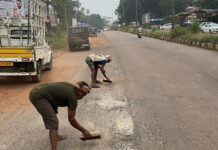 ಶಾಸಕ ಅಶೋಕ್ ರೈ ಸೂಚನೆ; ಡಾಮರೀಕರಣ, ಪ್ಯಾಚ್ ವರ್ಕ್ ಕಾಮಗಾರಿ ಆರಂಭ